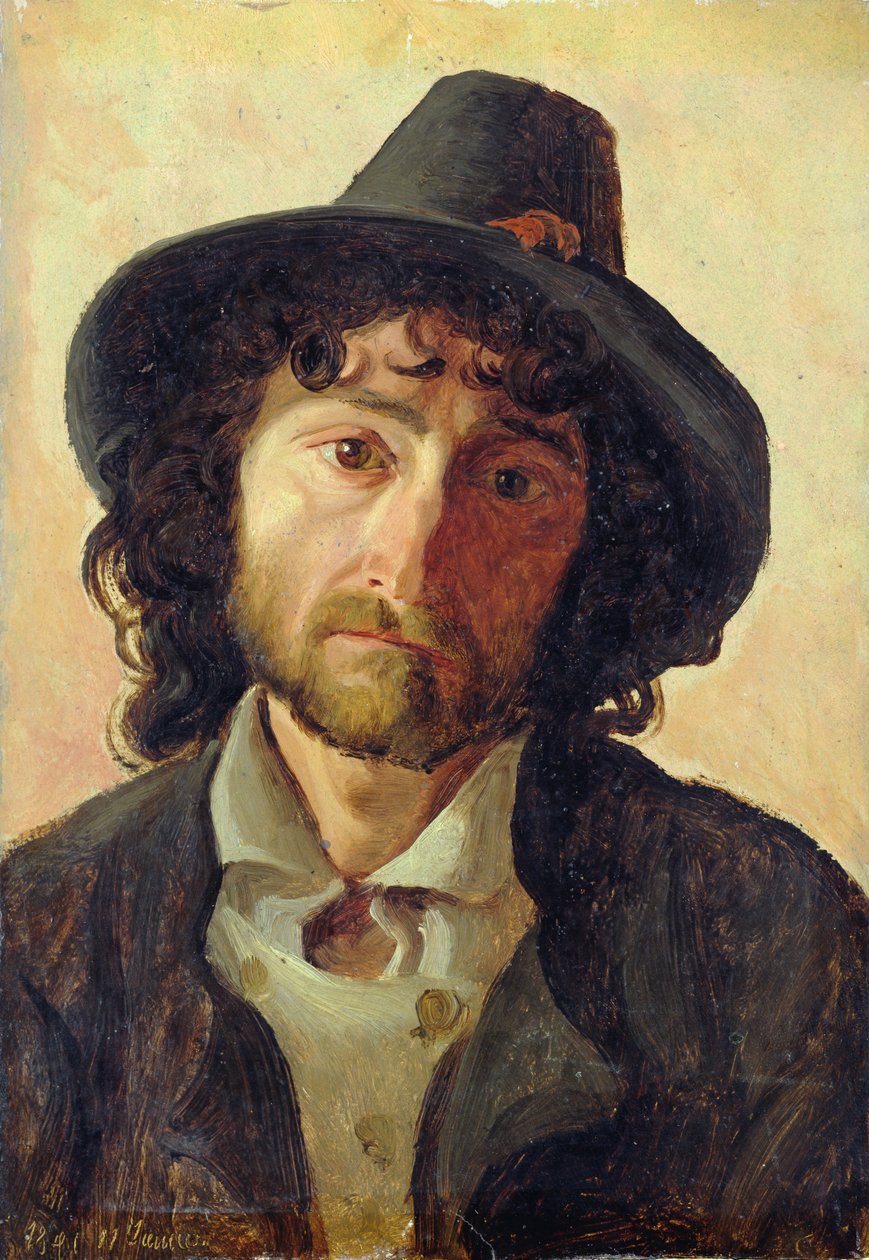 Cabeza de un hombre, 1841 de Jacob Gensler