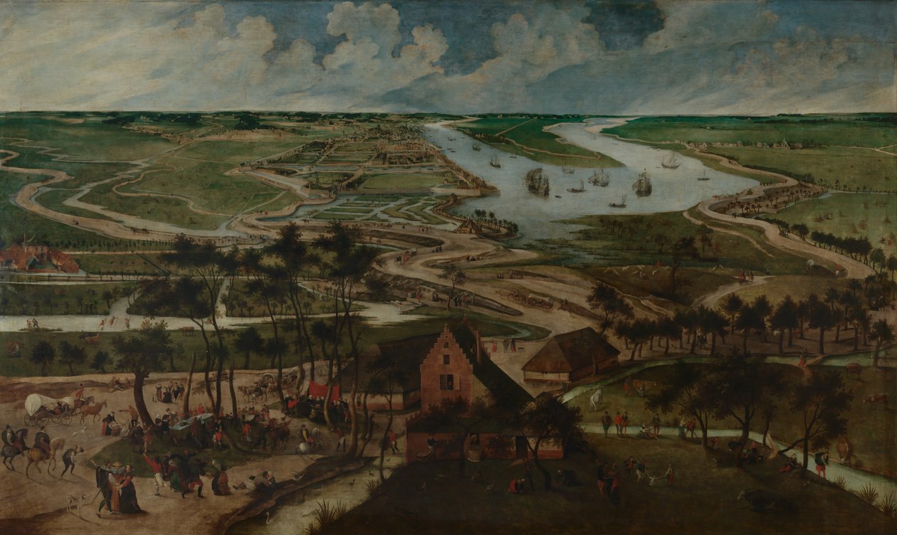 Kiel, cerca de Amberes de Jacob Grimmer