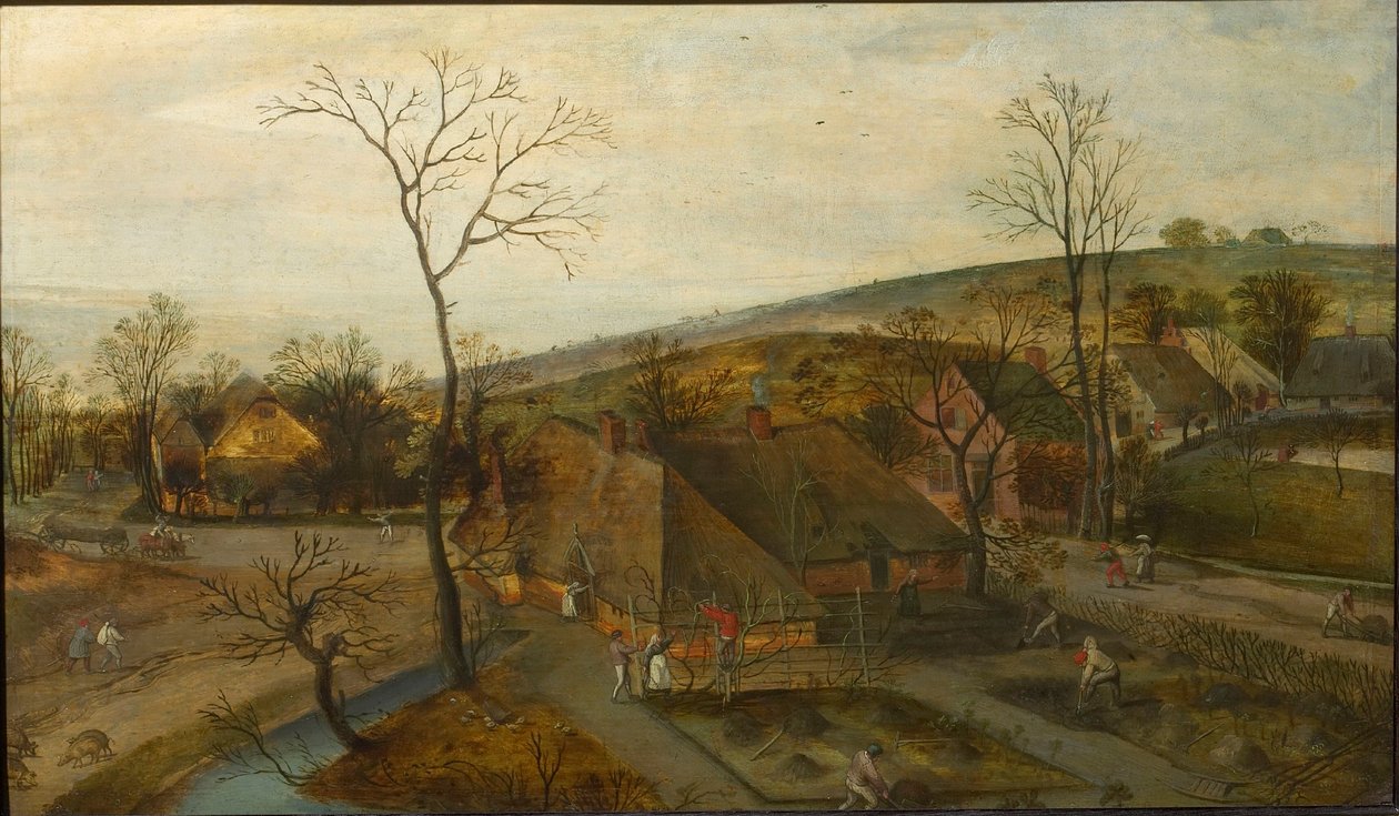 Las cuatro estaciones: primavera, 1577 de Jacob Grimmer