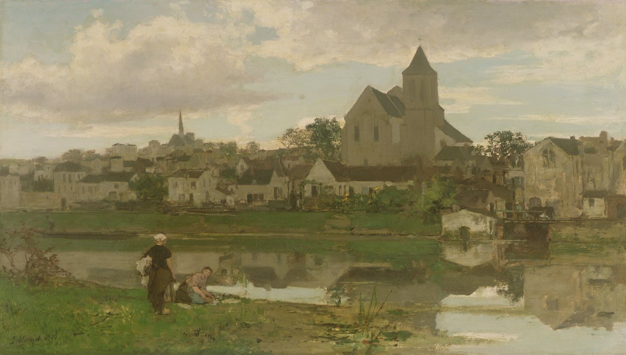 Vista de Montigny-sur-Loing de Jacob Henricus or Hendricus Maris