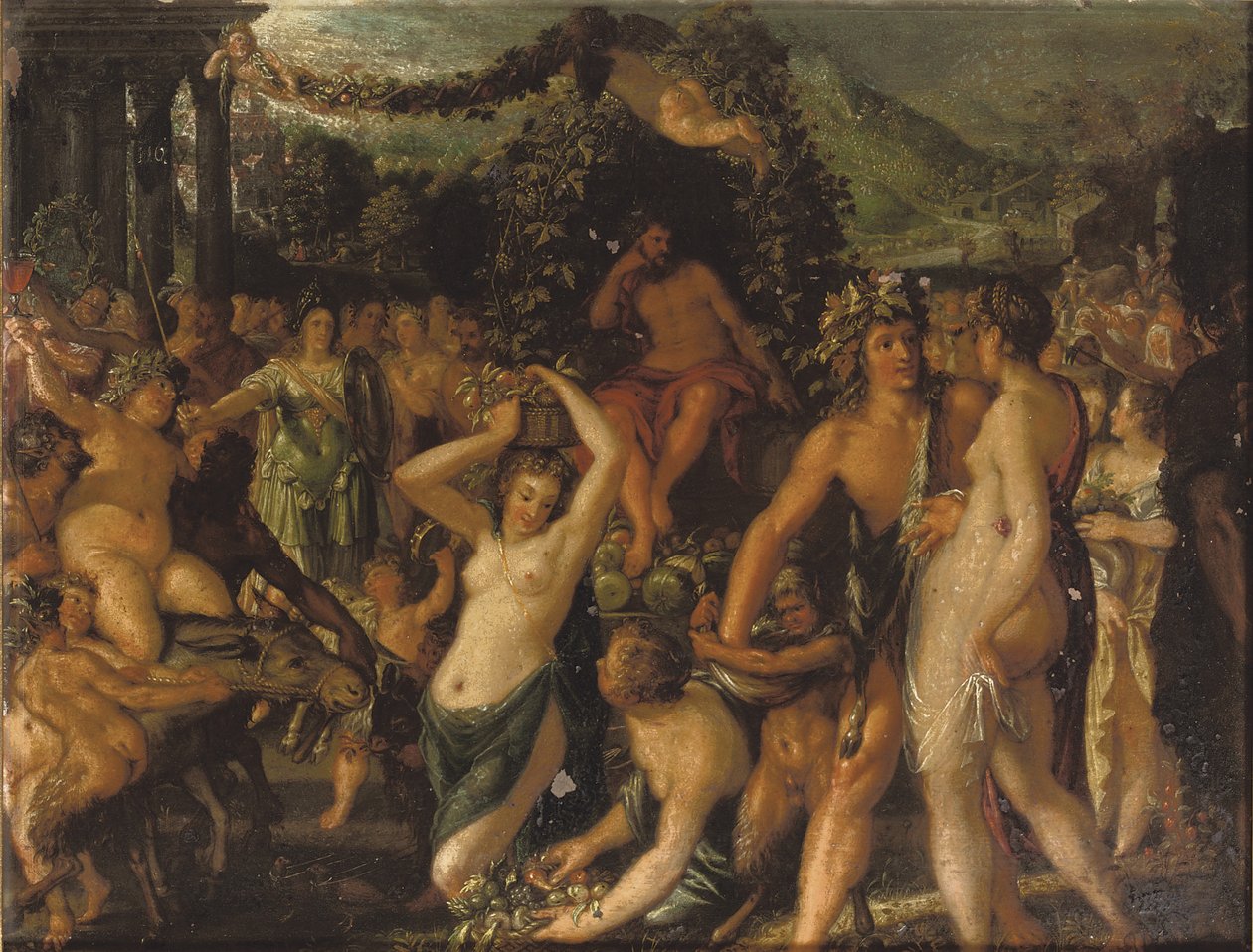 Sine Baccho et Cerere friget Venus de Jacob Hoefnagel