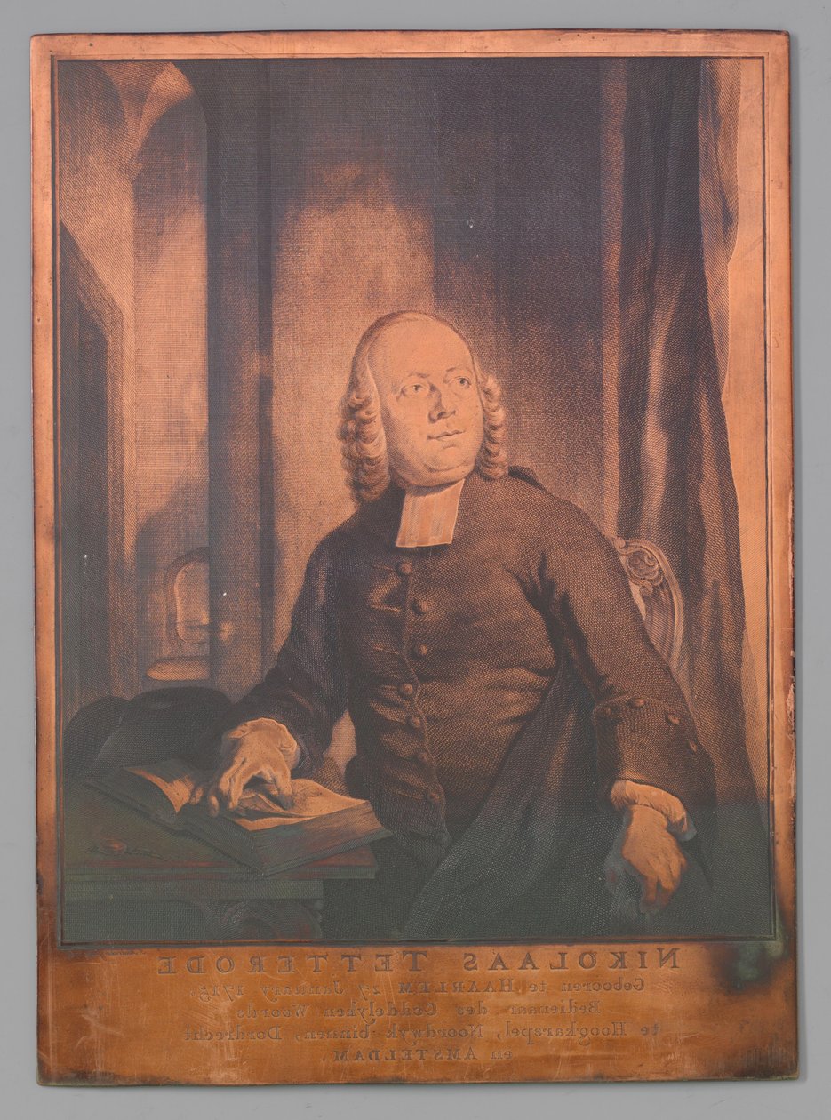 Retrato de Nicolás de Tetterode de Jacob Houbraken (signed by artist)