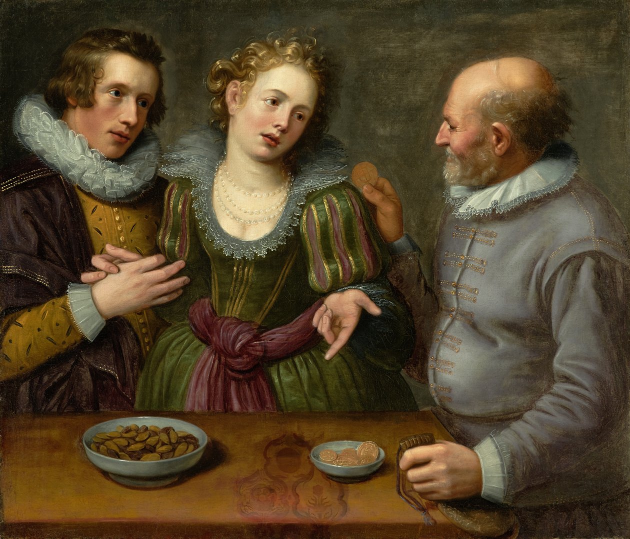 Una alegoría del amor desigual, circa 1620s de Jacob II de Gheyn