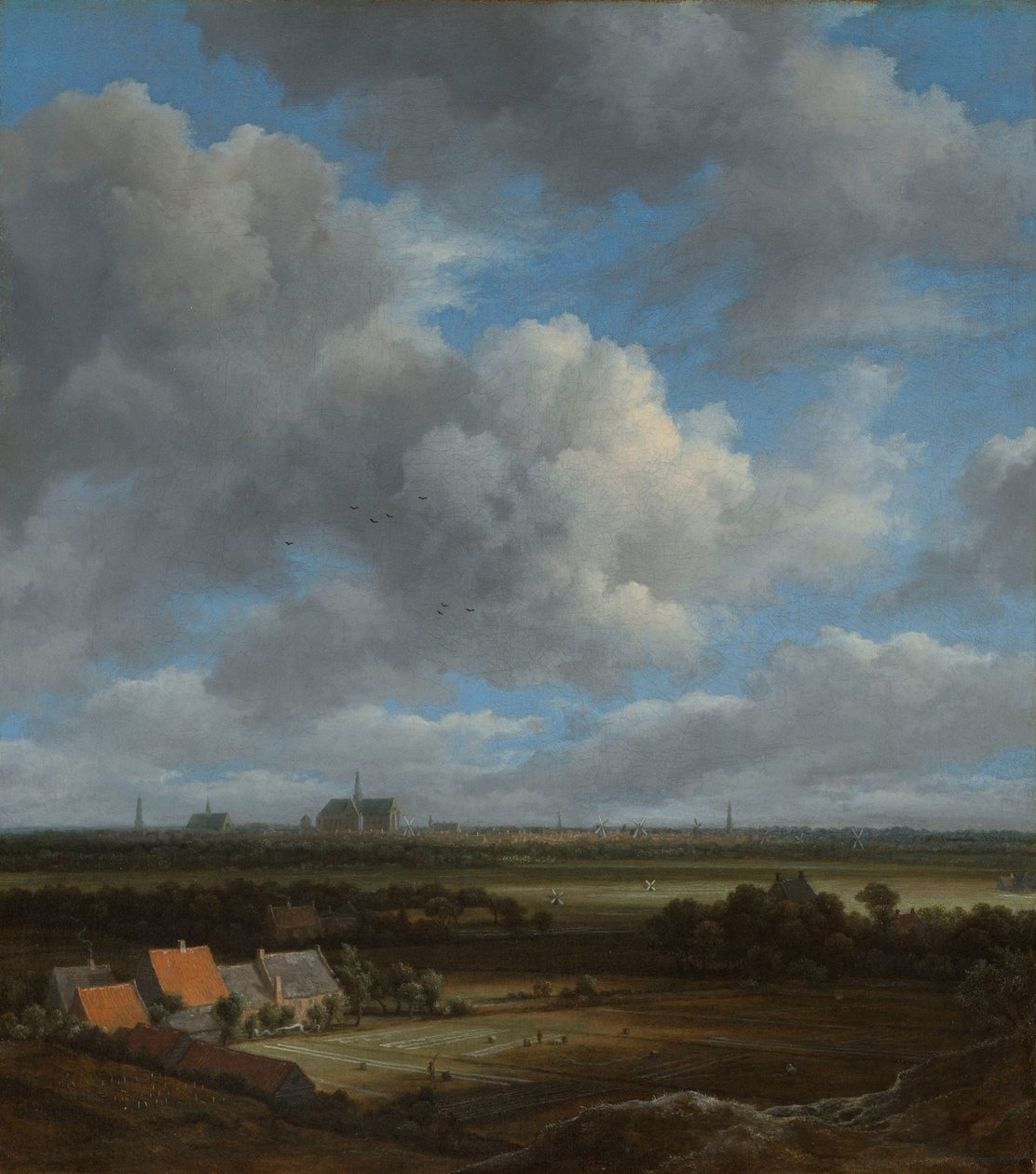 Vista de Haarlem desde el noroeste, con los campos de blanqueo en primer plano
Vista de Haarlem desde el noroeste, con los campos de blanqueo en primer plano de Jacob van Ruisdael