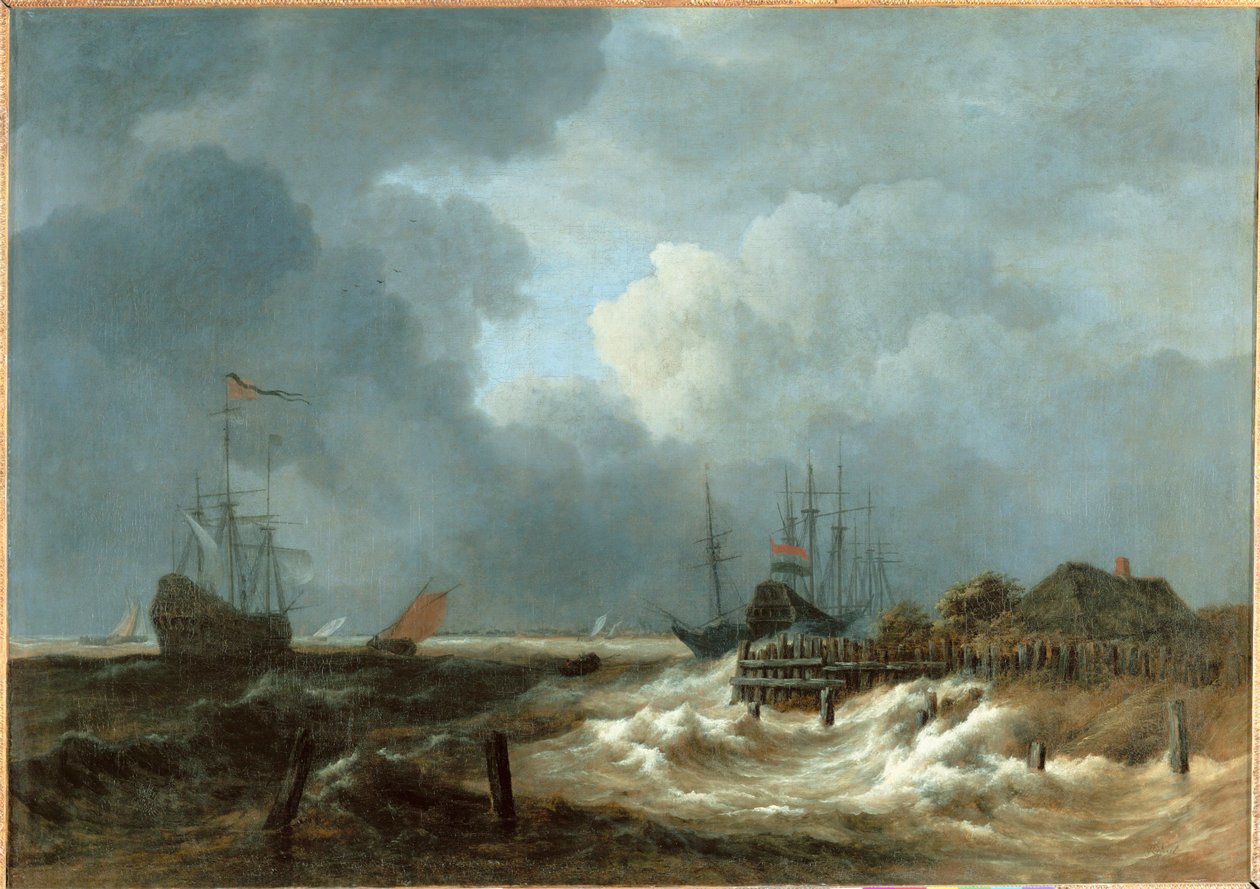 La tormenta ... de Jacob Isaaksz. or Isaacksz. van Ruisdael