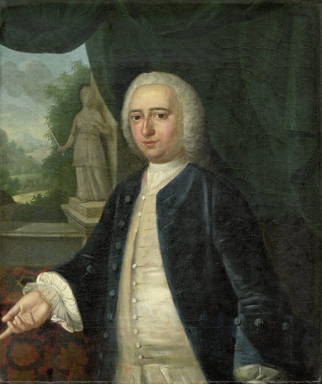 Retrato de Johan Willem Parker, Señor de Saamslag, Geersdijk, Wissekerke, Cats y Soelekerke, Burgomaestre de Middelburg, Diputado de Walcheren en Zeeland de Jacob Jan Nachenius
