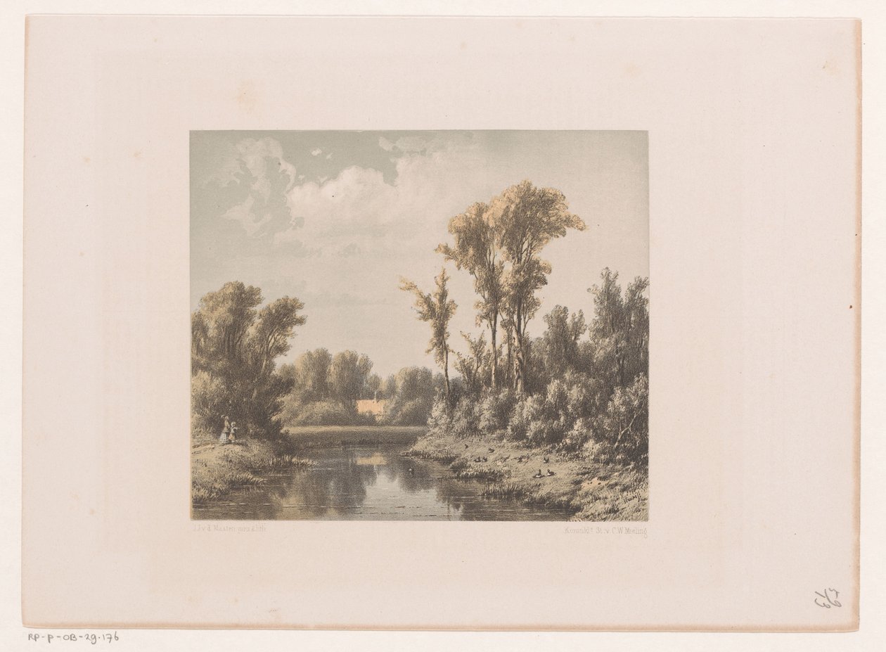 Paisaje con río de Jacob Jan van der Maaten