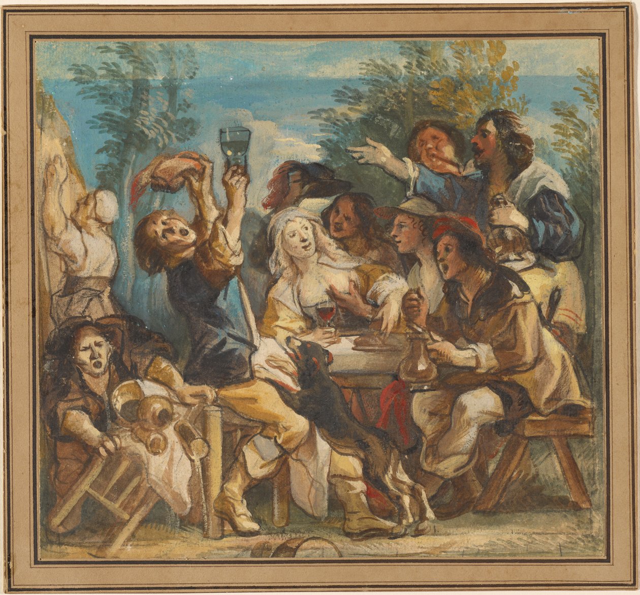 Una alegre compañía de Jacob Jordaens