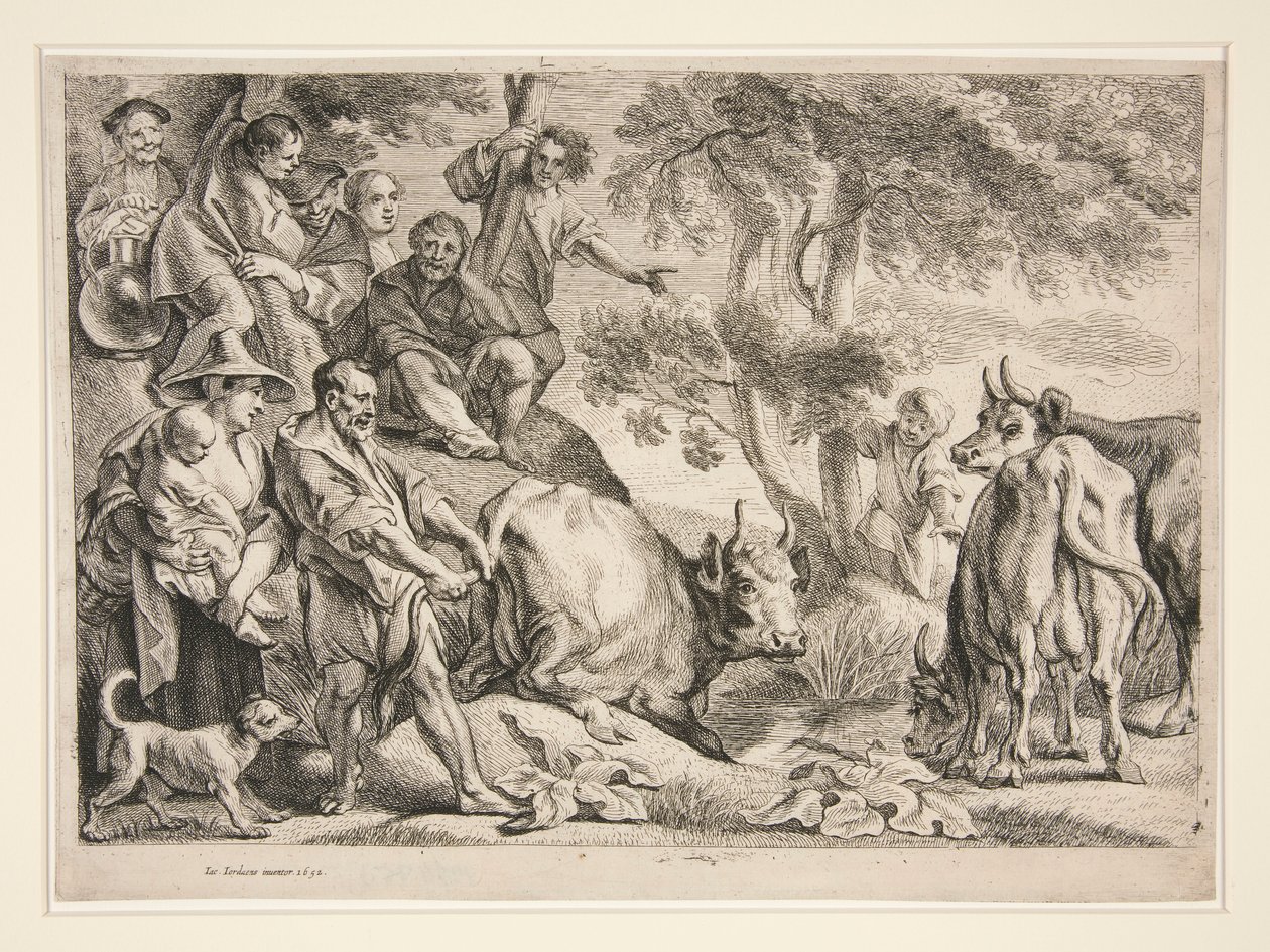Caco robando el ganado de Hércules de Jacob Jordaens
