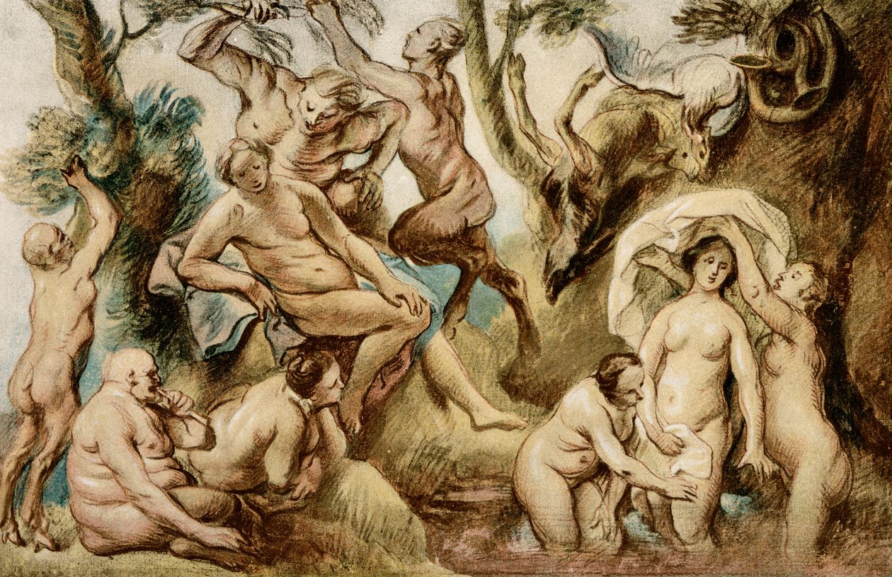 Diana bañándose de Jacob Jordaens