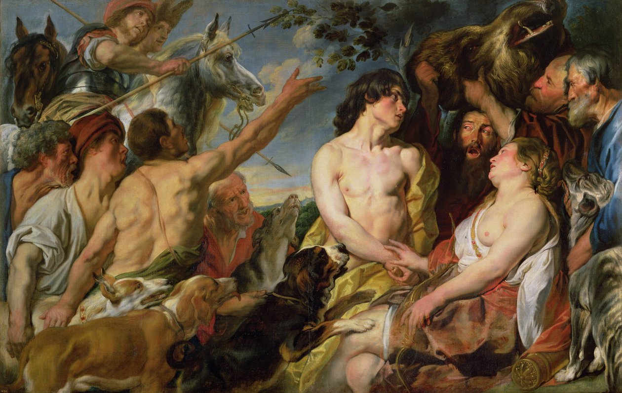 Meleagro y Atalanta de Jacob Jordaens
