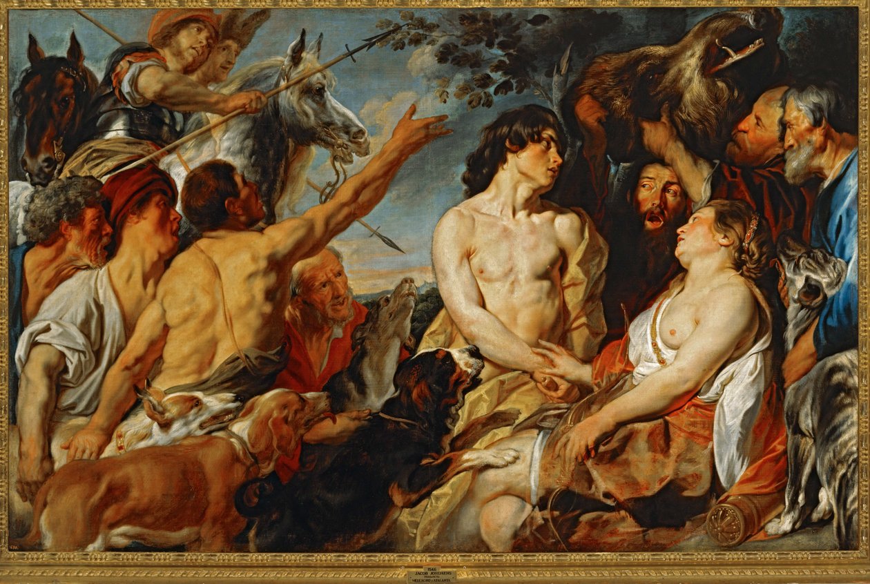 Meleagro y Atalanta ... (pintura sobre lienzo) de Jacob Jordaens