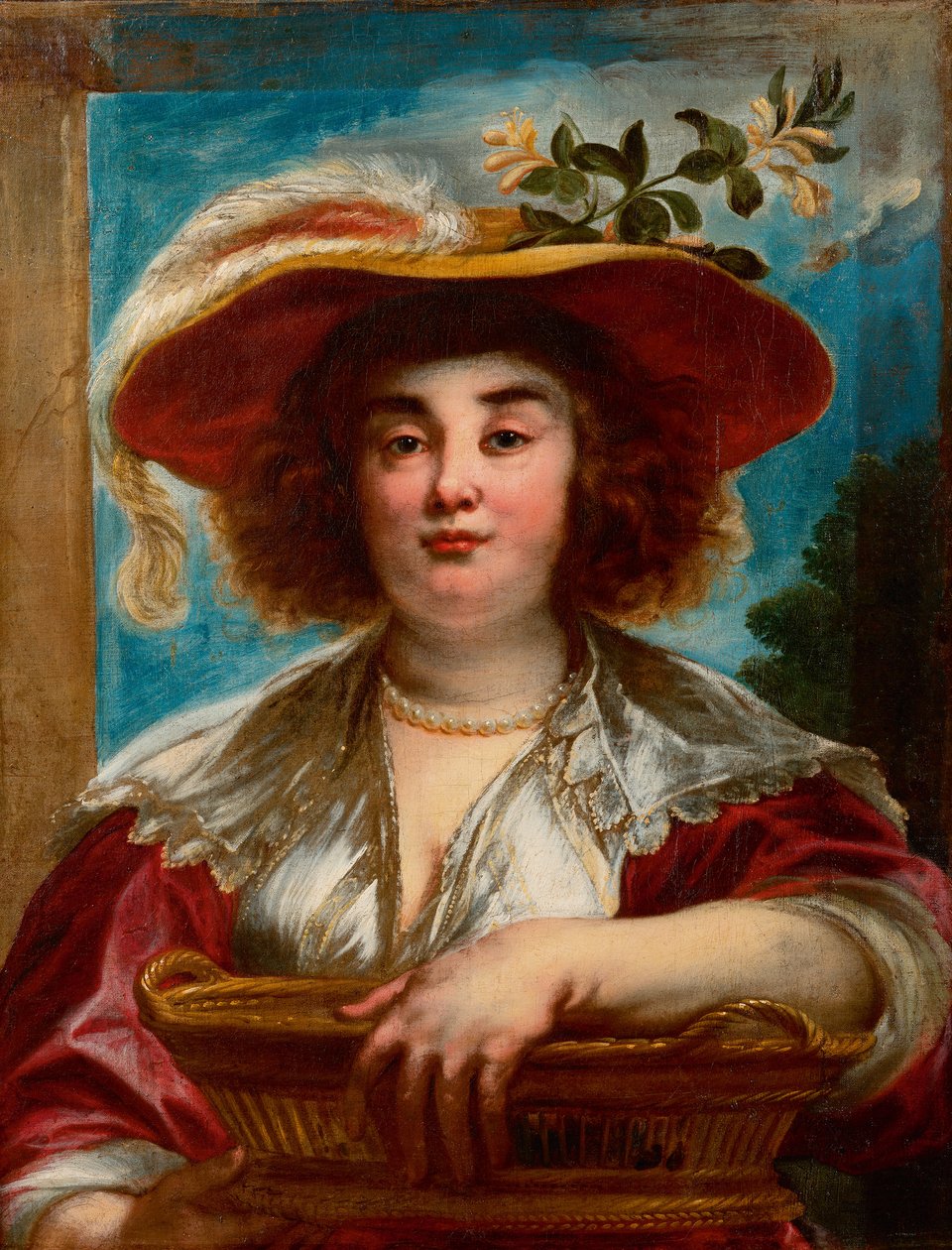 Retrato de Elisabeth Jordaens, hija mayor del artista de Jacob Jordaens