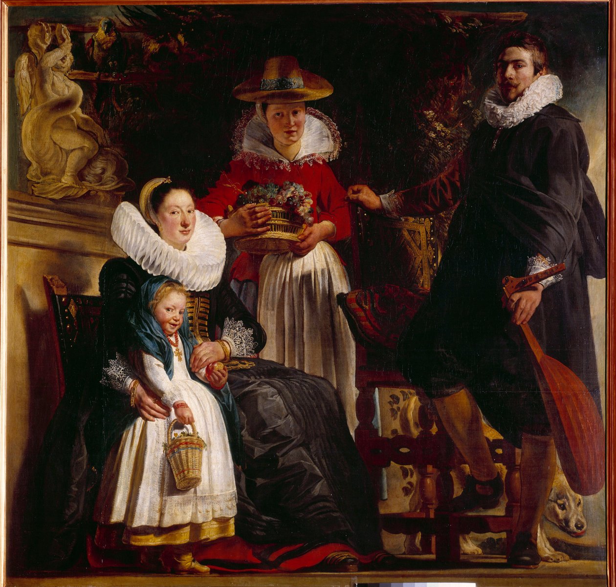 La familia del artista de Jacob Jordaens