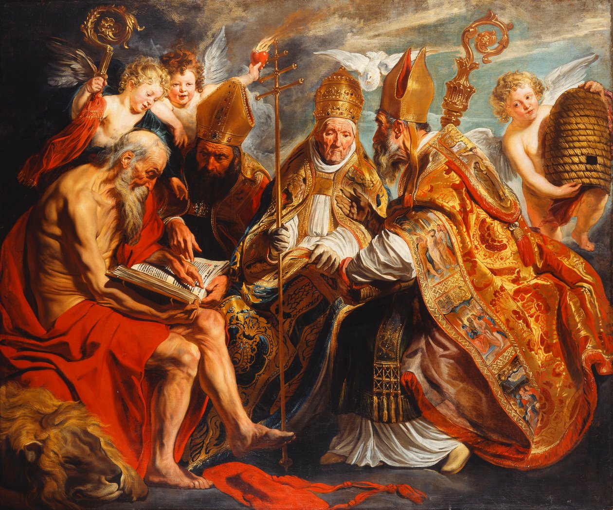 Los cuatro doctores de la Iglesia de Jacob Jordaens
