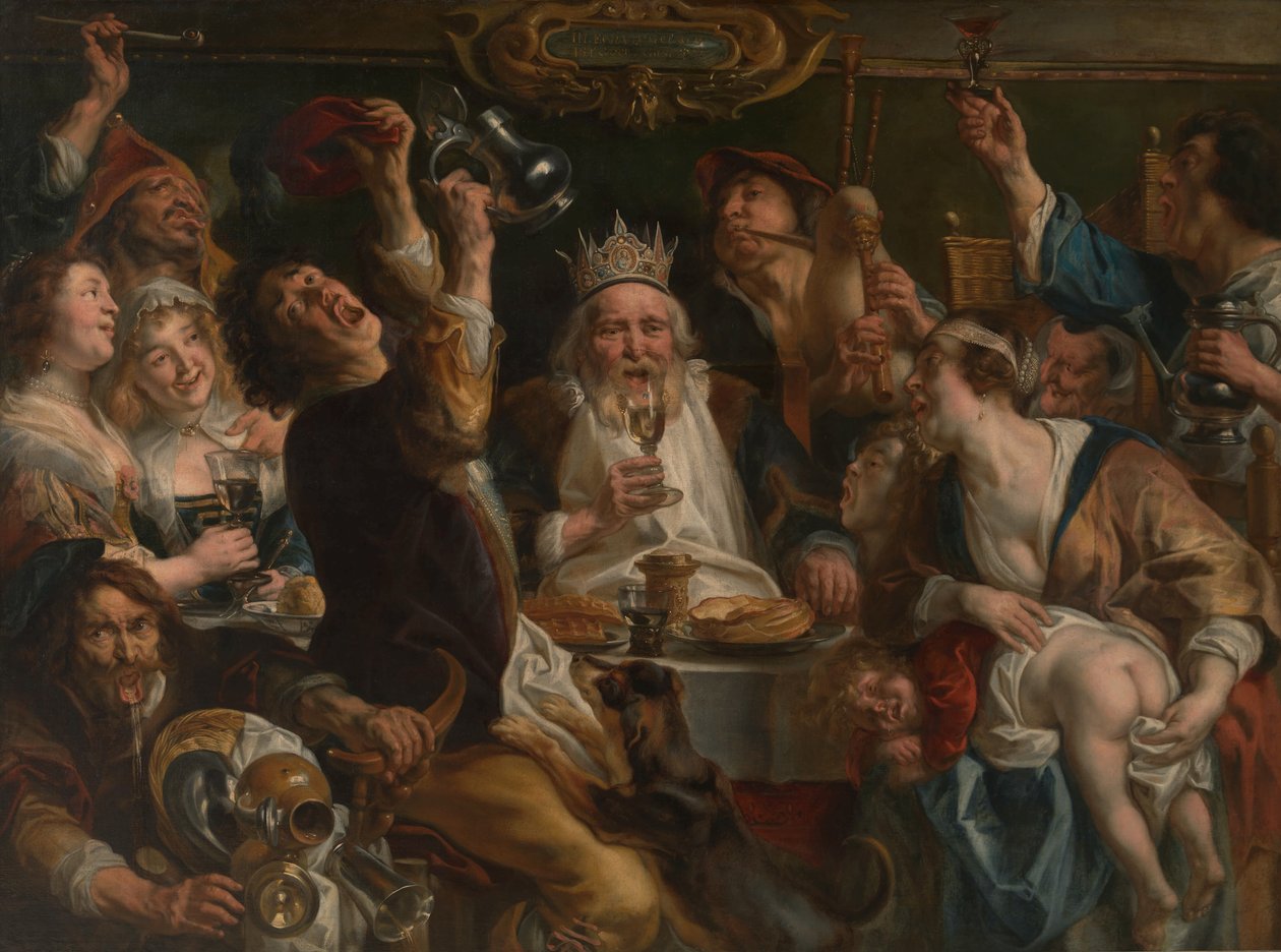 El rey bebe de Jacob Jordaens
