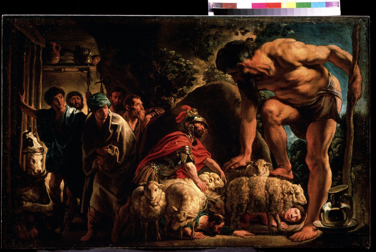 Cuadro "Ulises en la guarida de Polifemo" de Jacob Jordaens (1593-1678) Museo Pushkin, Moscú. de Jacob Jordaens
