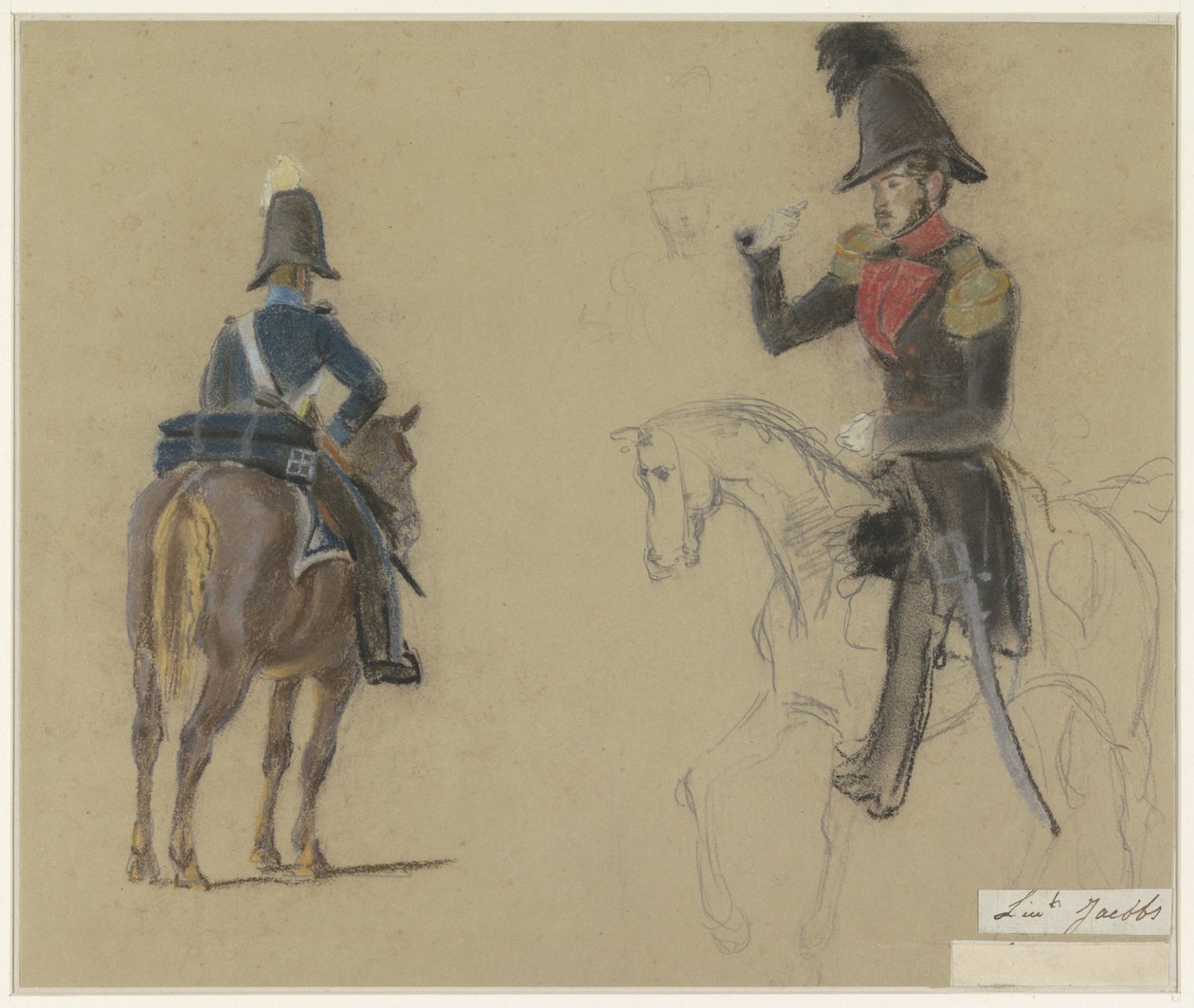 Retrato del teniente Jacobs, a caballo de Jacob Joseph Eeckhout