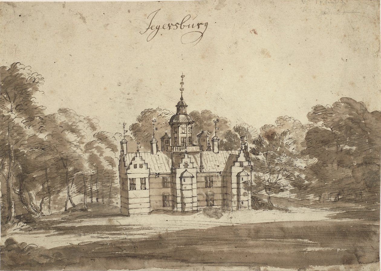 La casa de baños en Frederiksborg de Jacob Koninck II