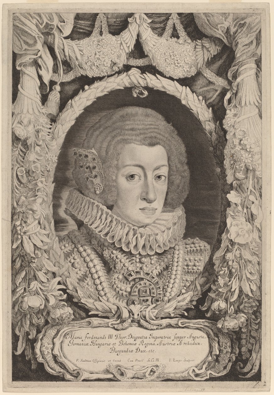 María Ana de España de Jacob Louis after Pieter Claesz Soutman