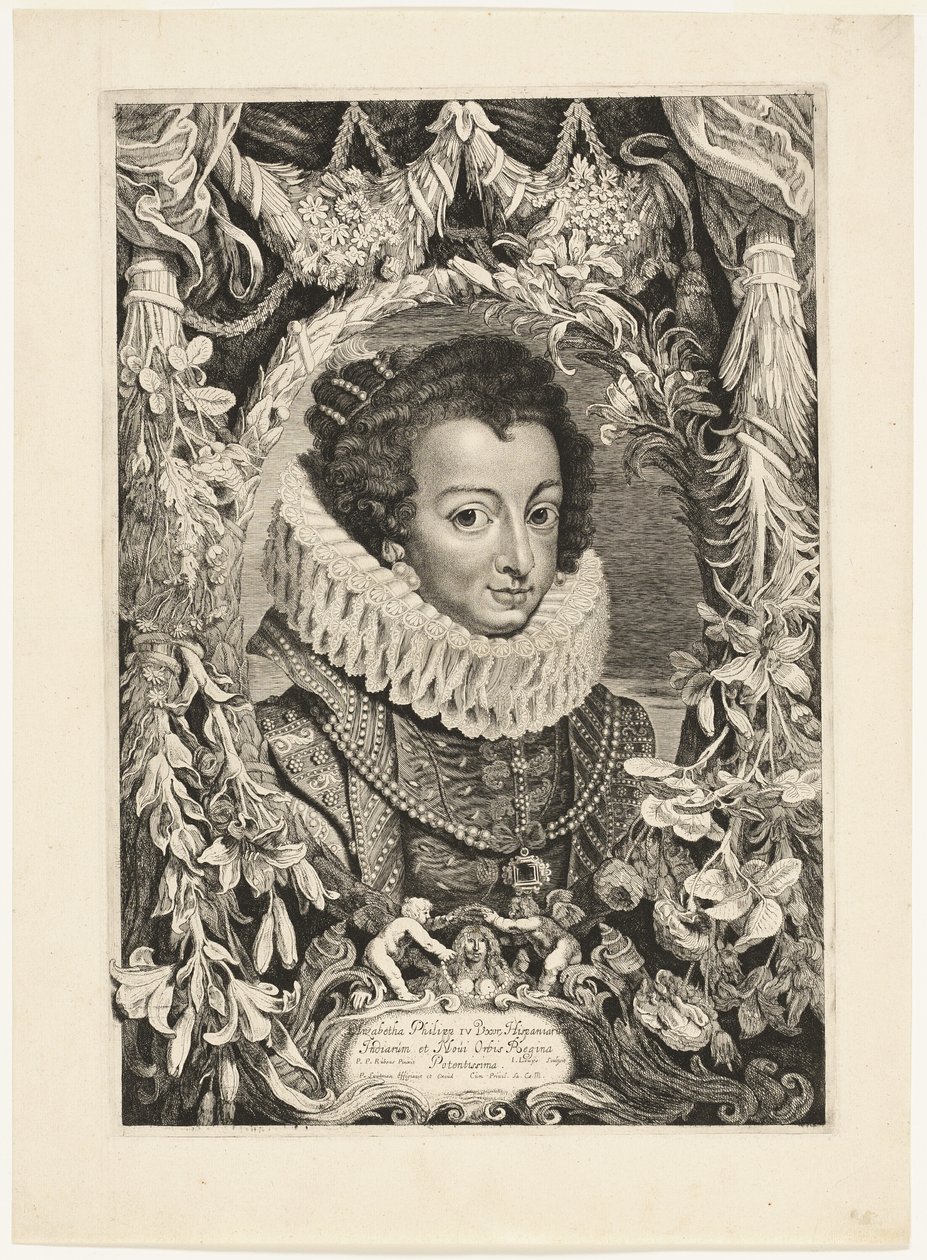 Isabel de Borbón, Reina de España, lámina 13 de Duces Burgundiae (Duques de Borgoña) de Jacob Louys