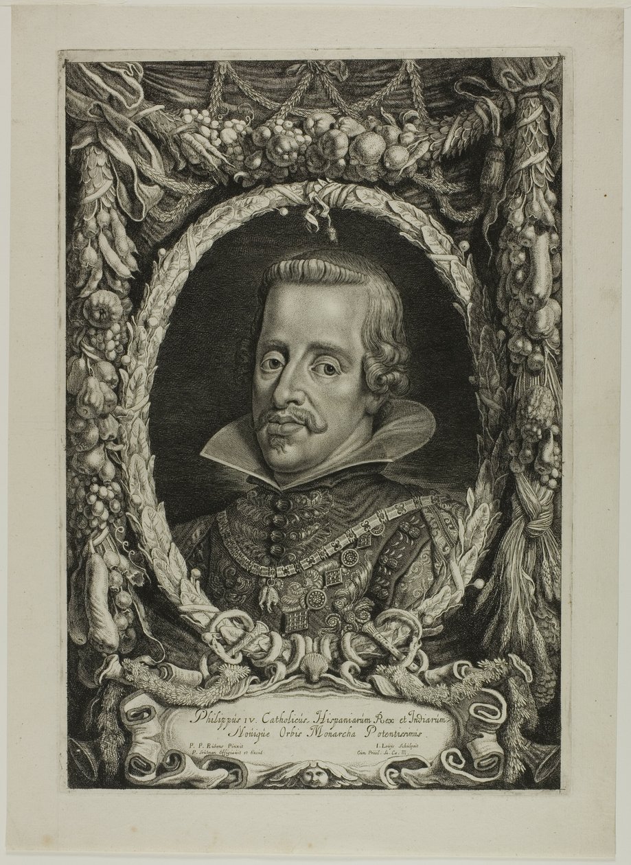Felipe IV, Rey de España, lámina 12 de Duces Burgundiae (Duques de Borgoña) de Jacob Louys