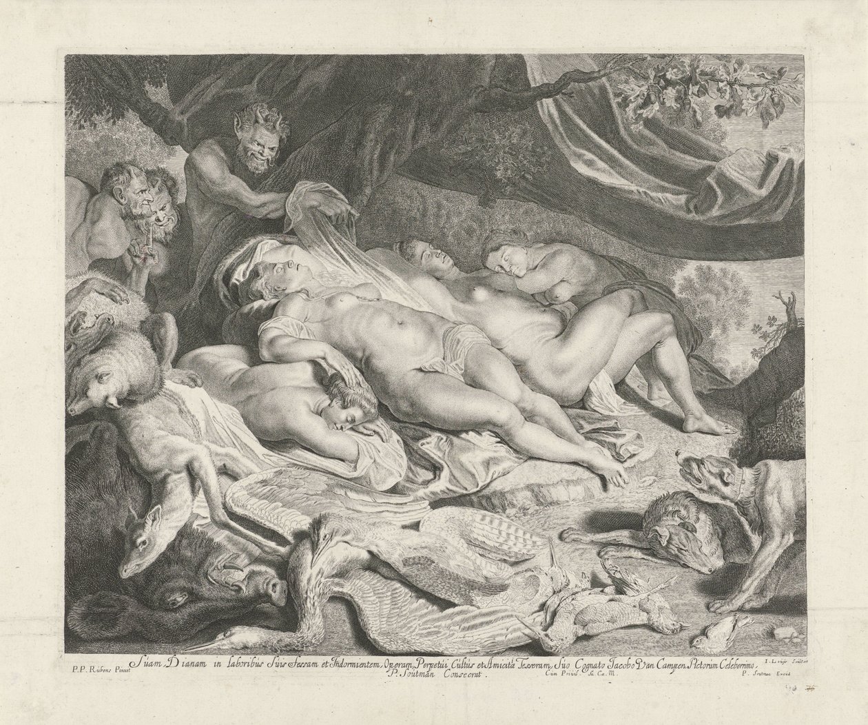 Resto de Diana y sus ninfas tras la cacería de Jacob Louys