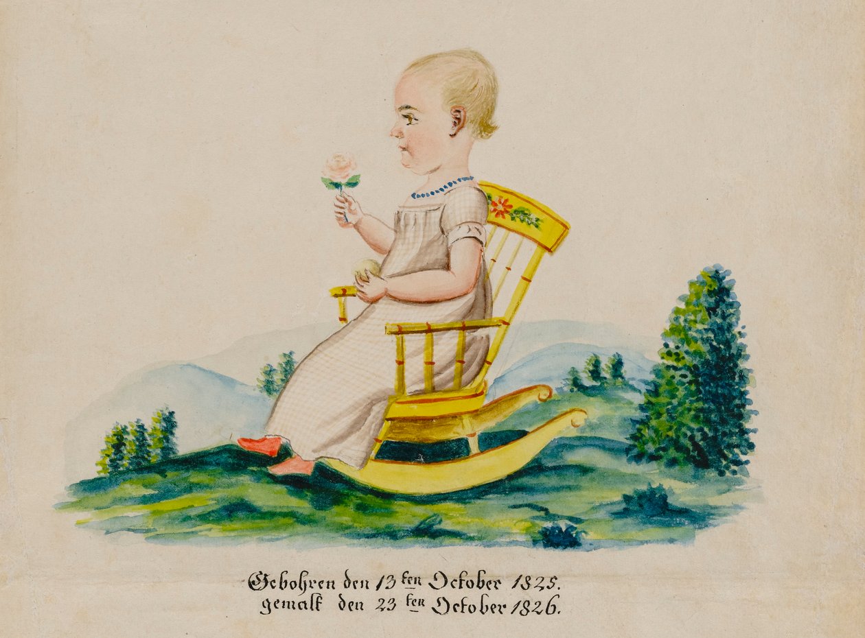 Retrato de Carolina Musser, 1826 de Jacob Maentel