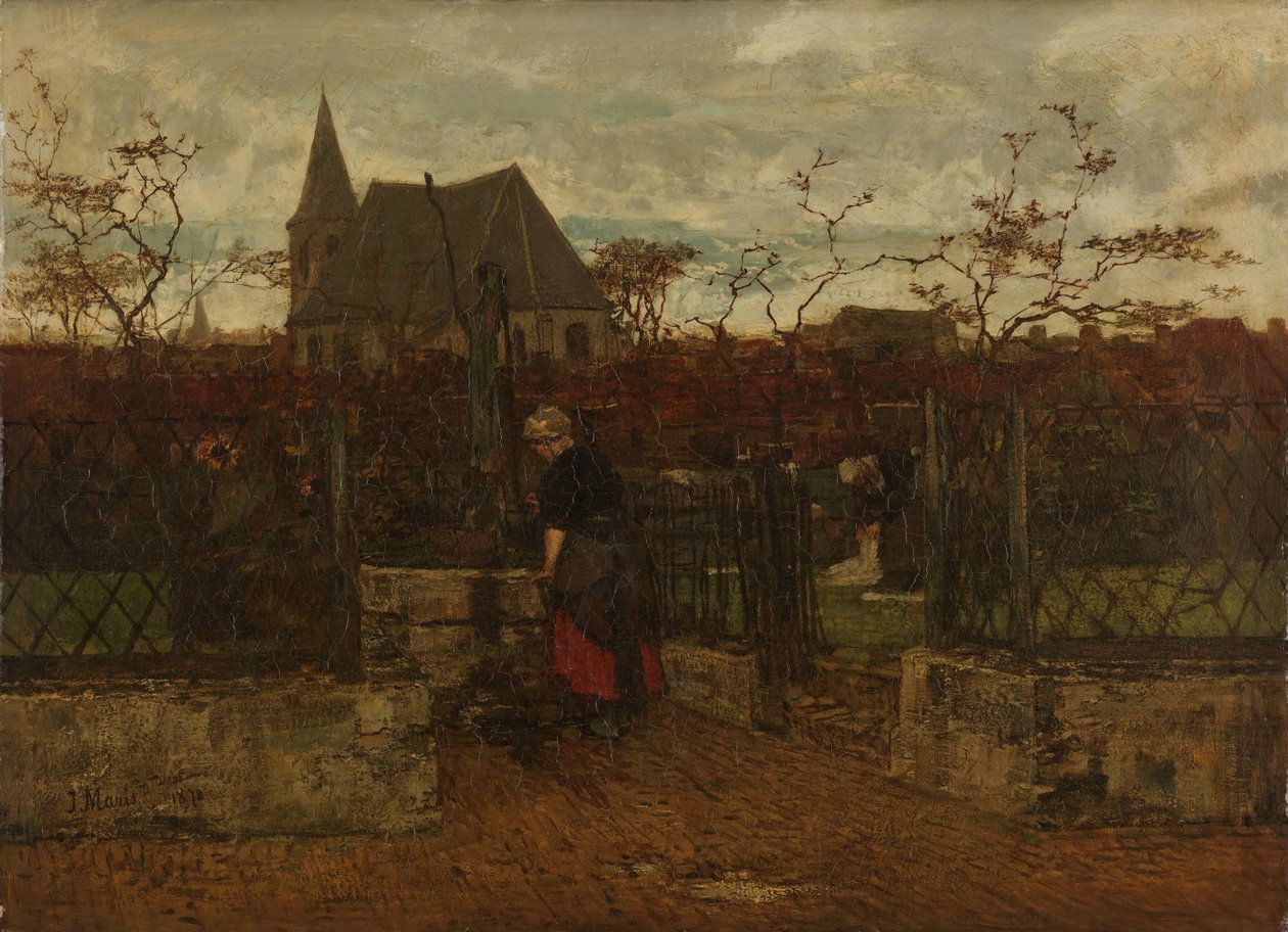 Un campo de blanqueo de Jacob Maris
