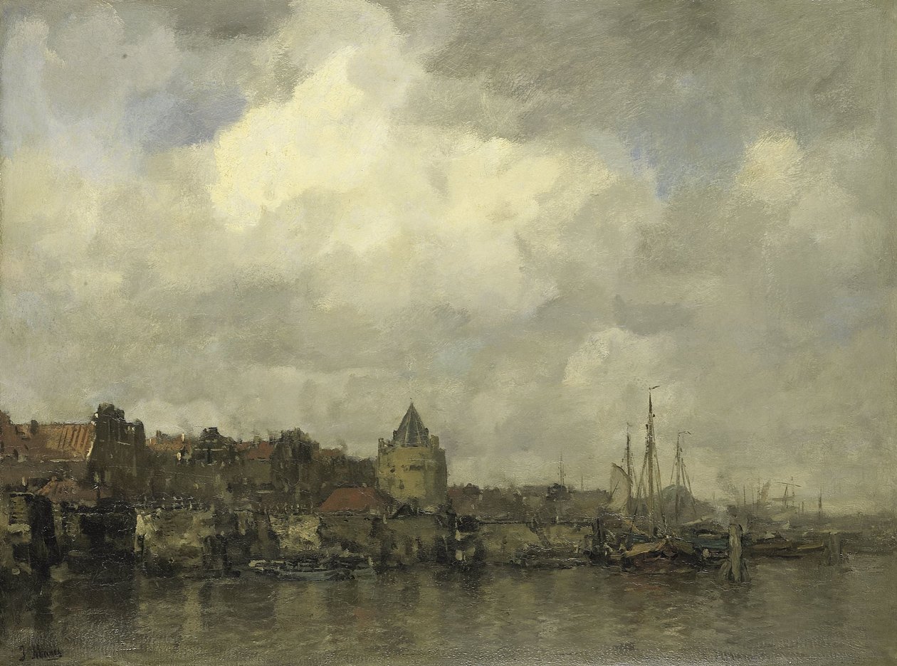 La Schreierstoren en el Buitenkant de Ámsterdam de Jacob Maris