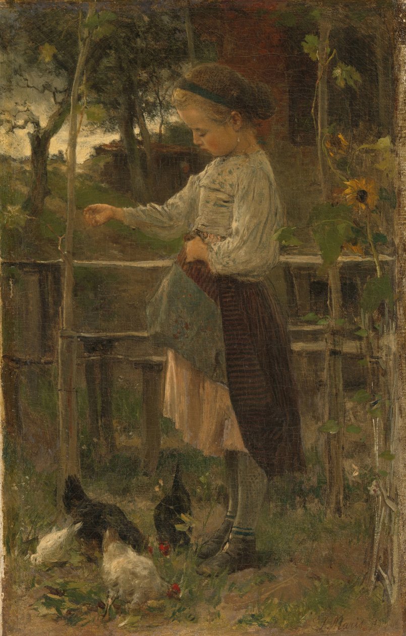 Alimentar a los pollos de Jacob Maris
