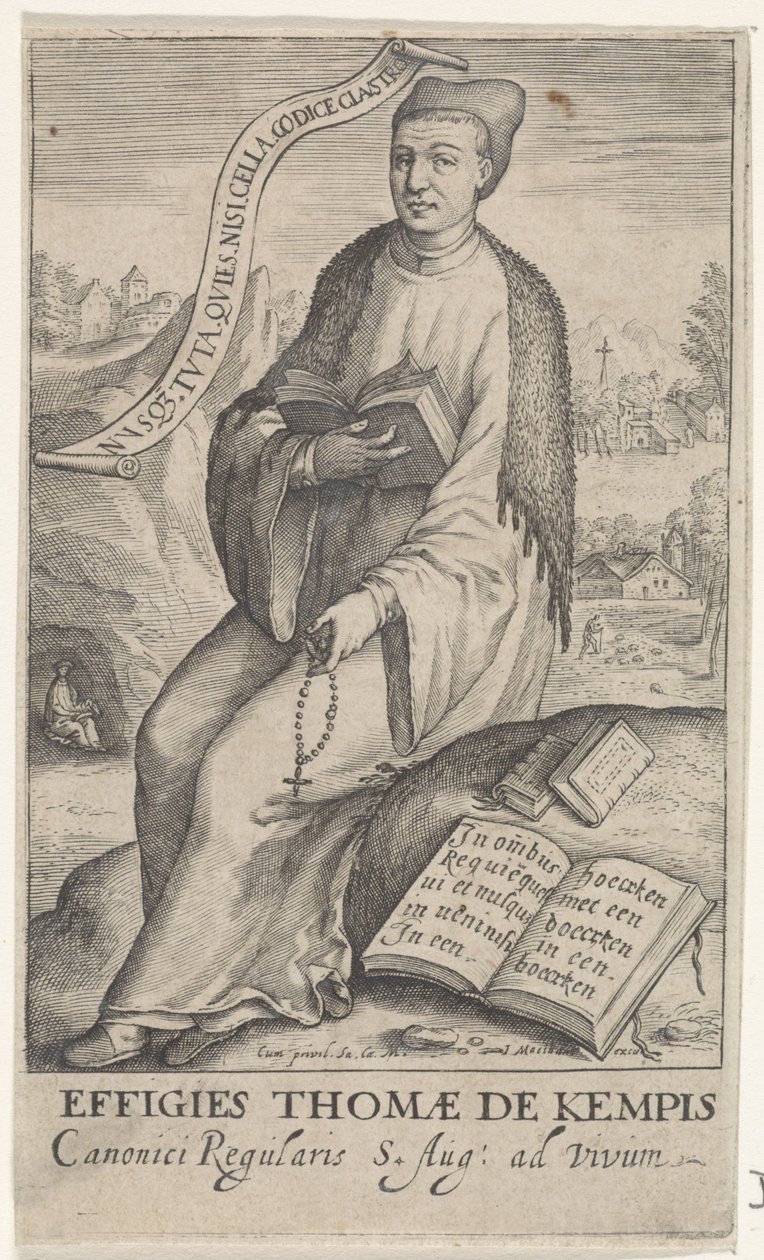 Portret van Thomas en Kempis de Jacob Matham (attributed to)
