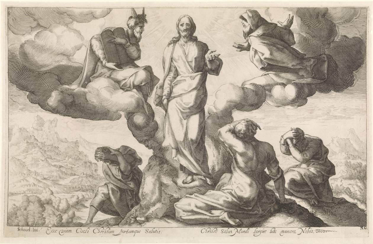 transfiguración de Jacob Matham (rejected attribution)