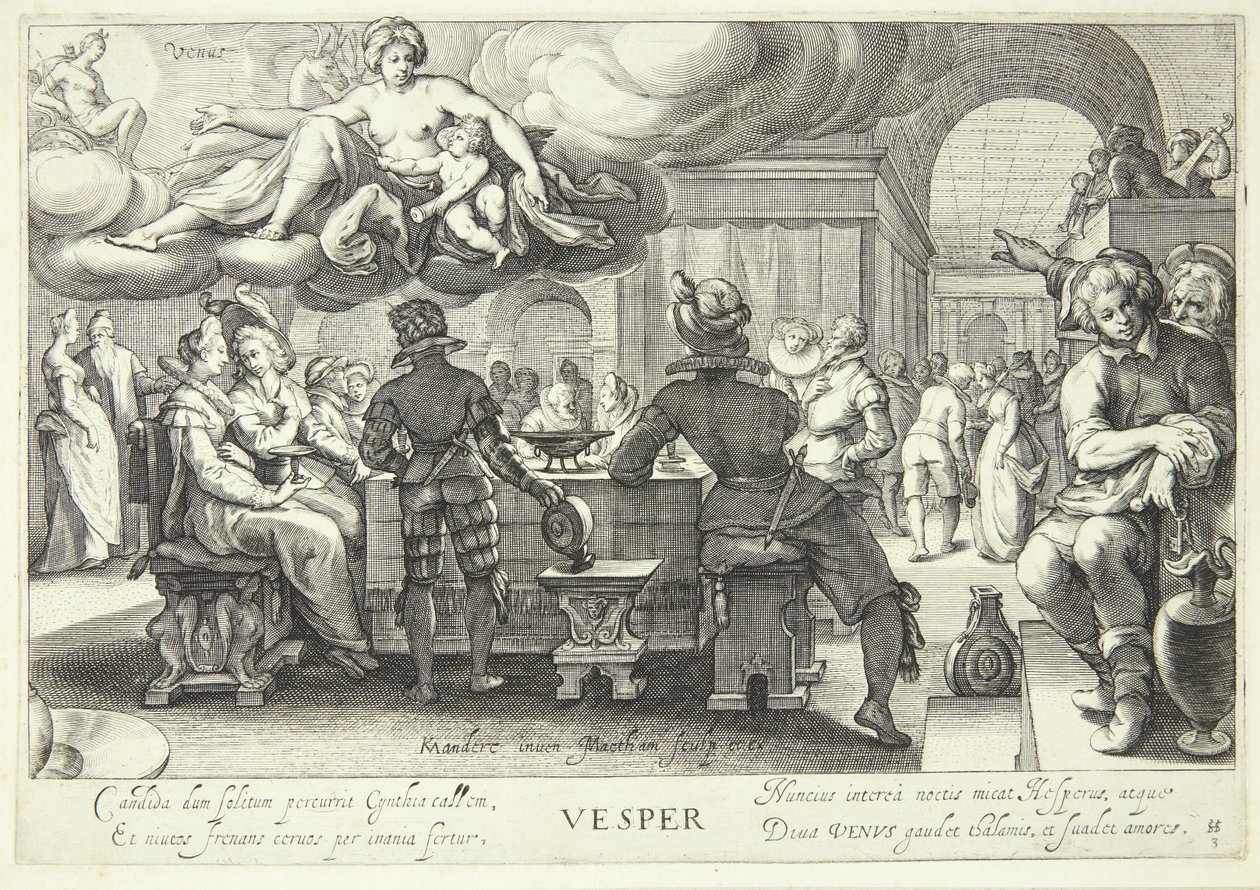 Tarde, la hora de Venus de Jacob Matham