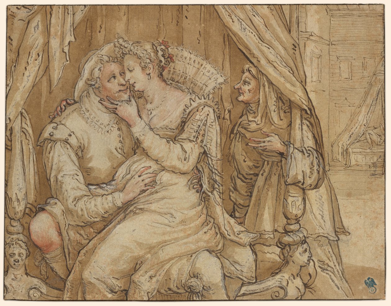 Pareja amorosa de Jacob Matham