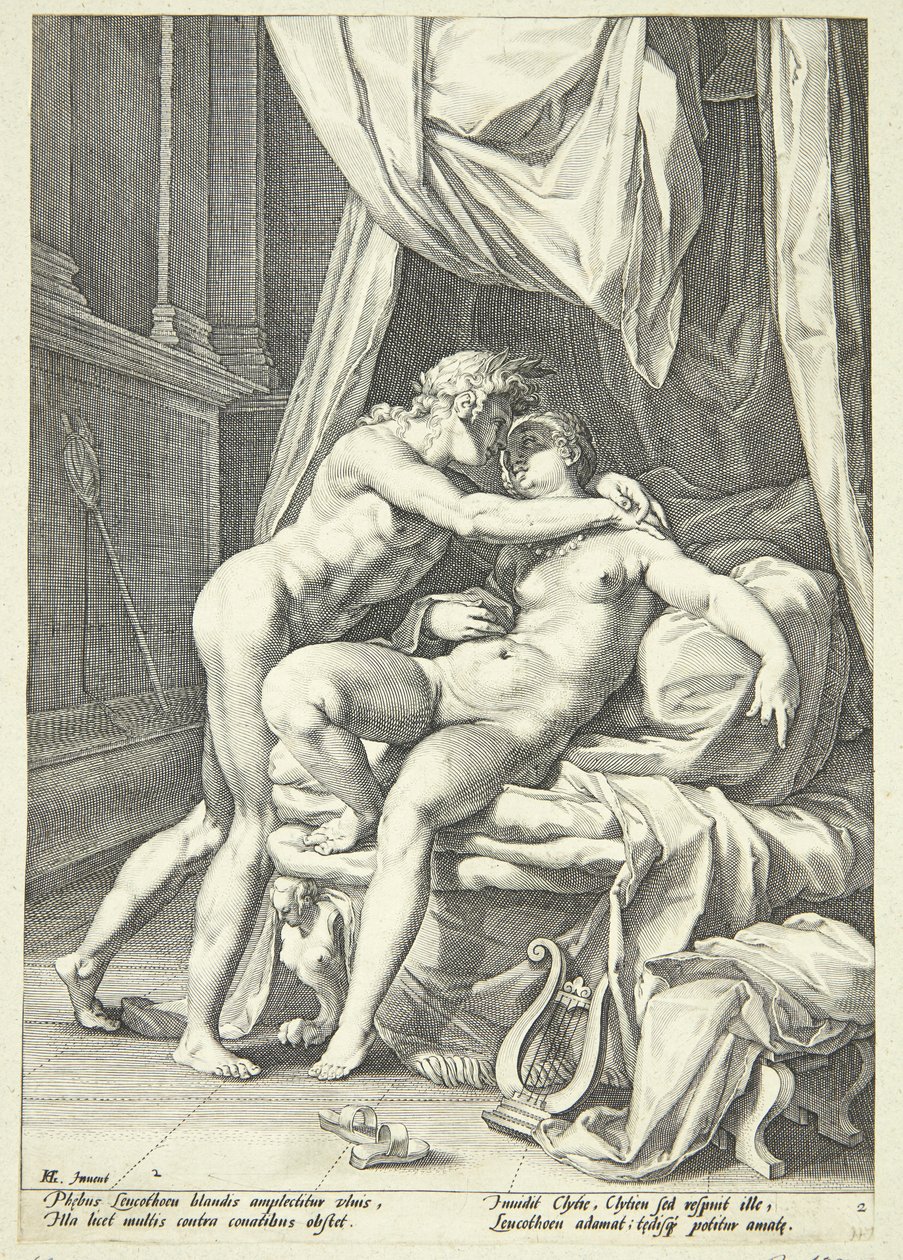 Apolo y Leucotea de Jacob Matham