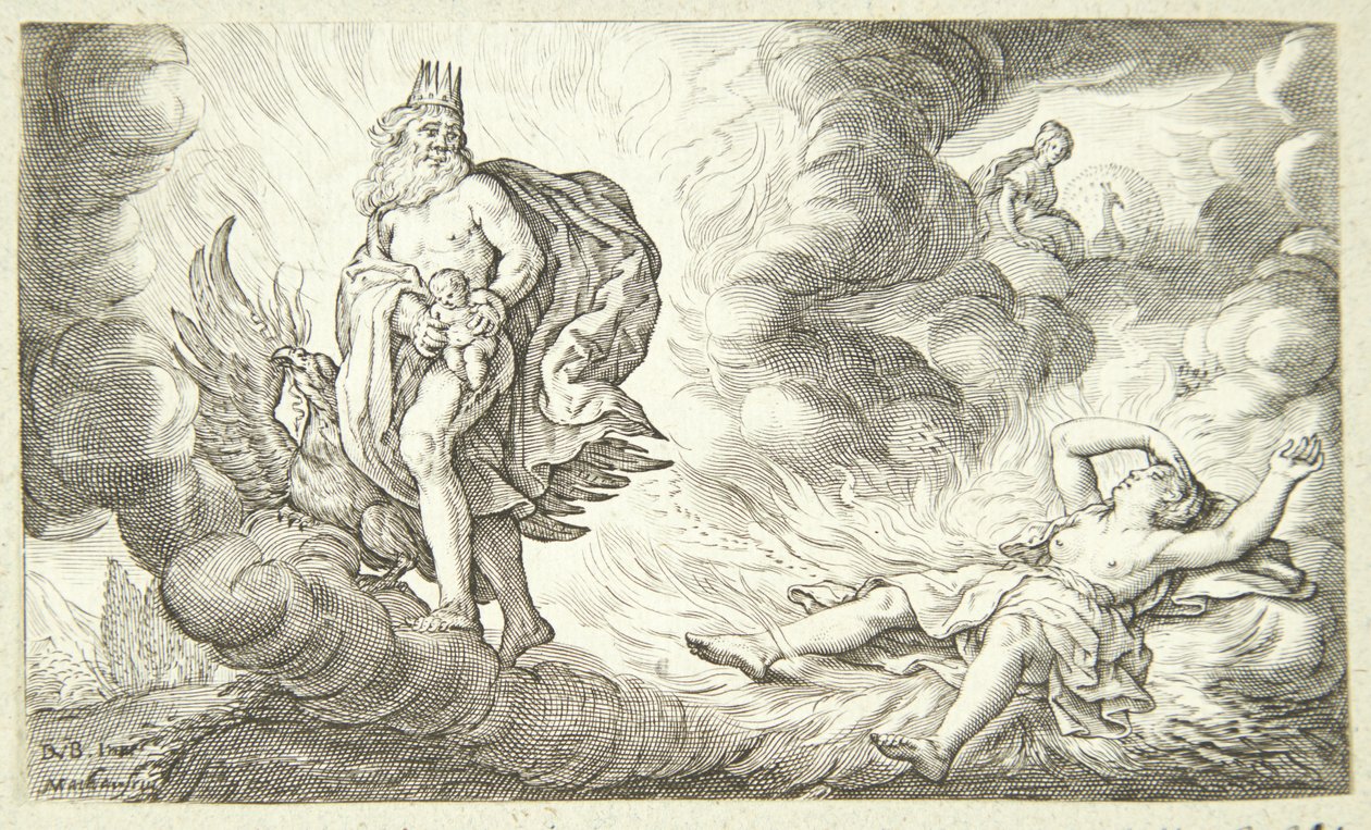 El nacimiento de Baco de Jacob Matham