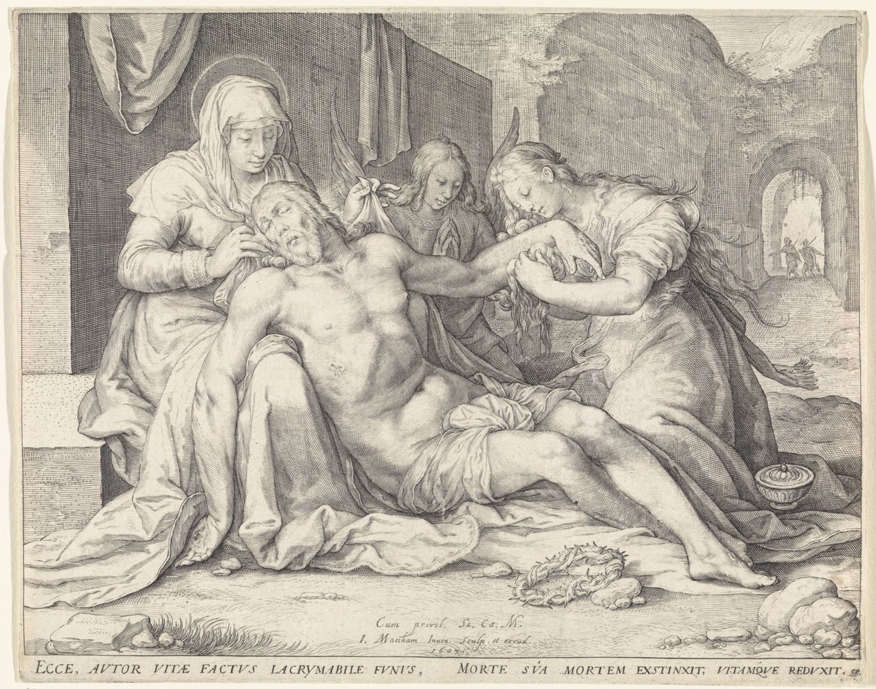 Temblor de Cristo de Jacob Matham