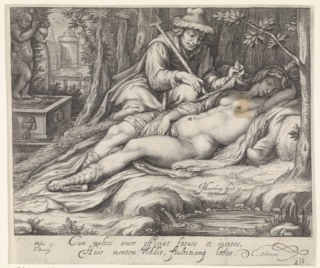Cimone en Ifigenia de Jacob Matham