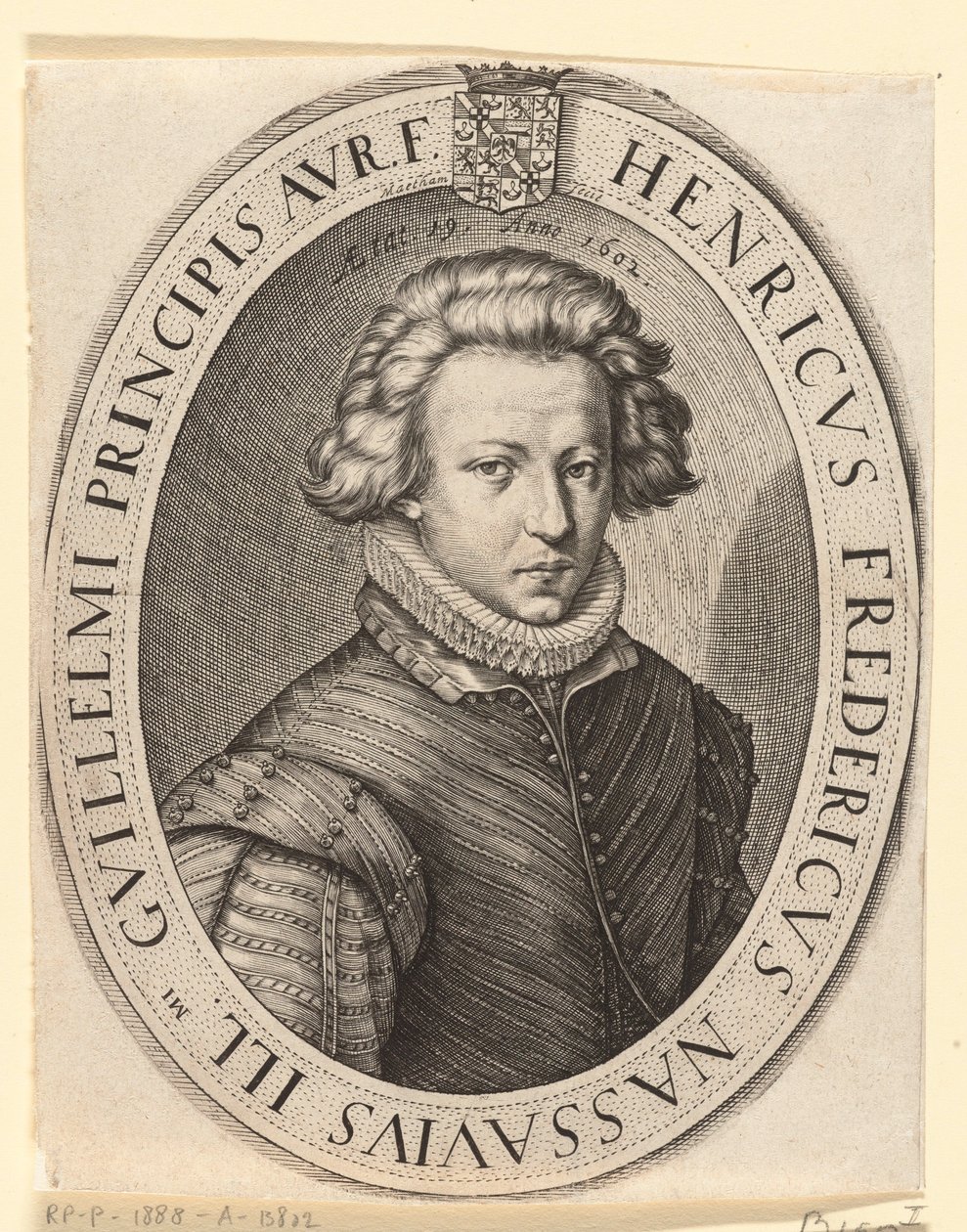 Federico Enrique, Príncipe de Orange en 1602 de Jacob Matham