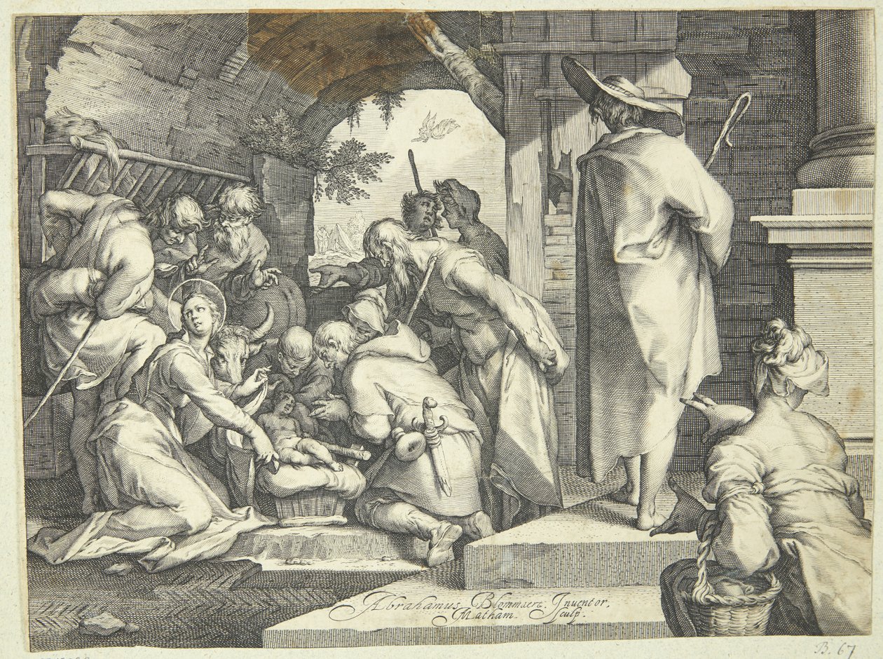 La Adoración de los Pastores de Jacob Matham
