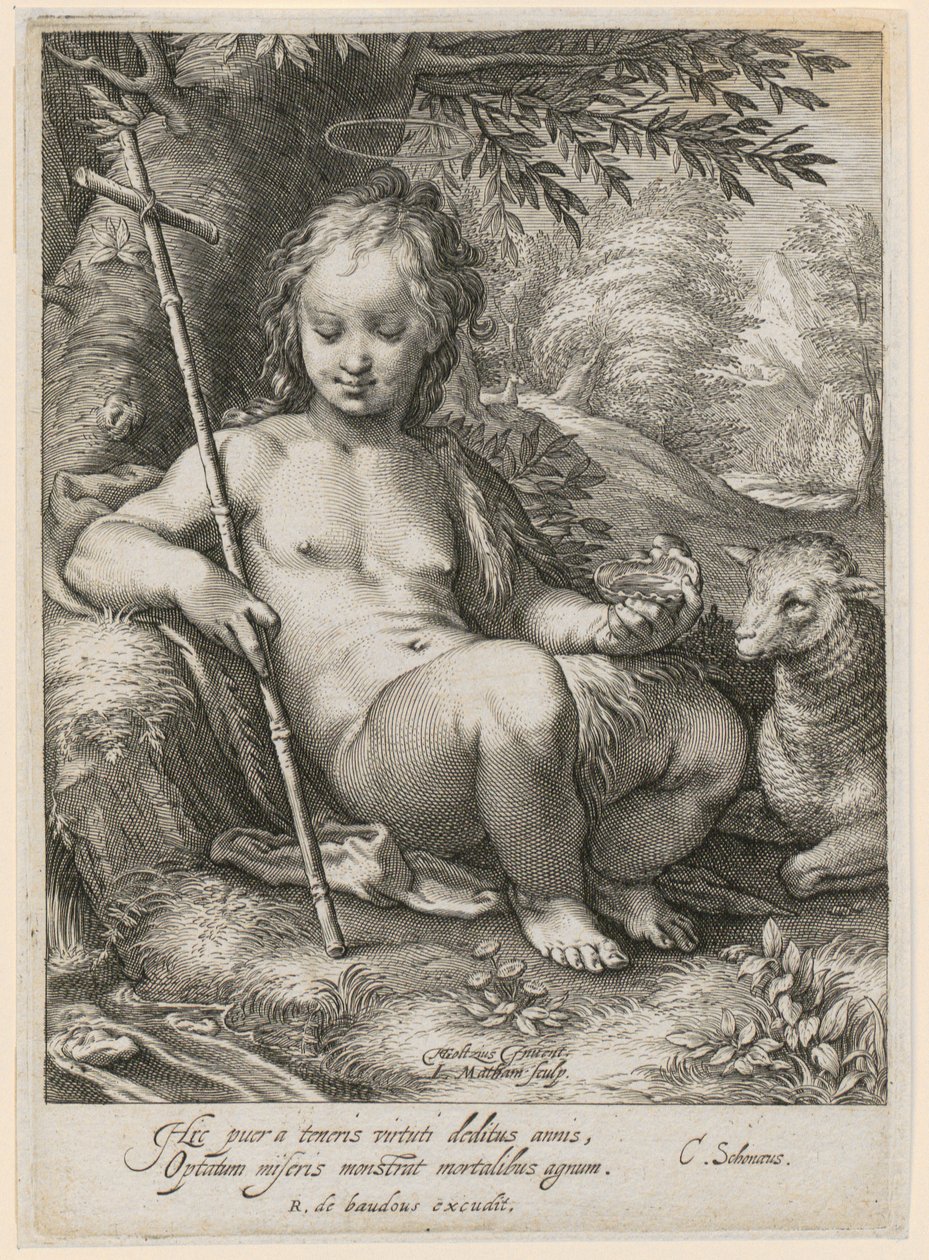 San Juan Bautista de niño de Jacob Matham