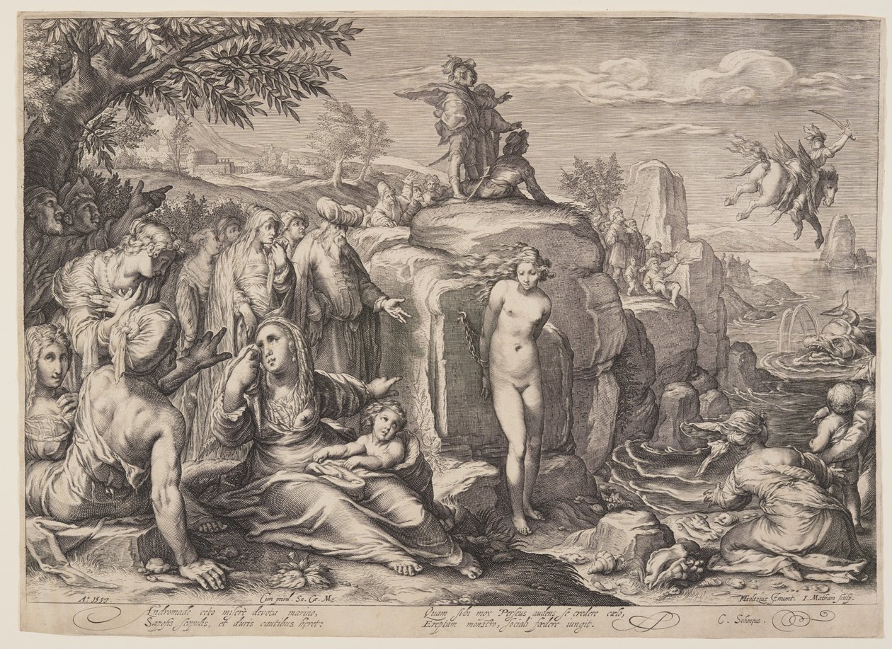Perseo y Andrómeda de Jacob Matham
