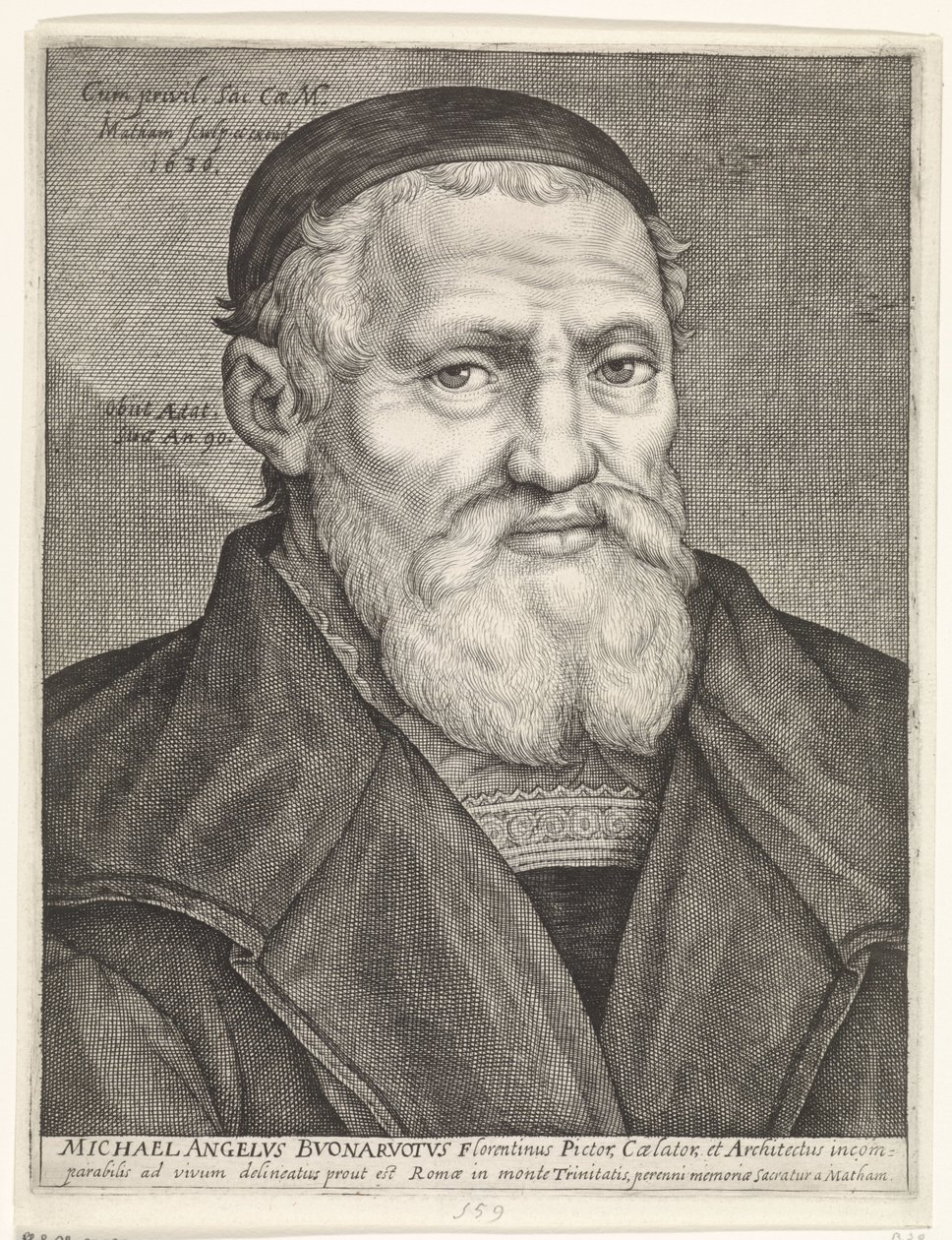 Retrato de Miguel Ángel de Jacob Matham