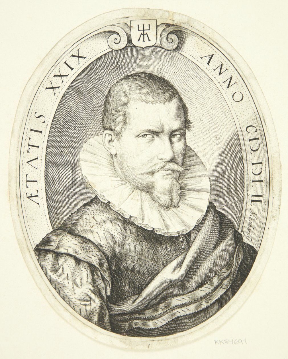 Retrato de un hombre de 29 años de Jacob Matham