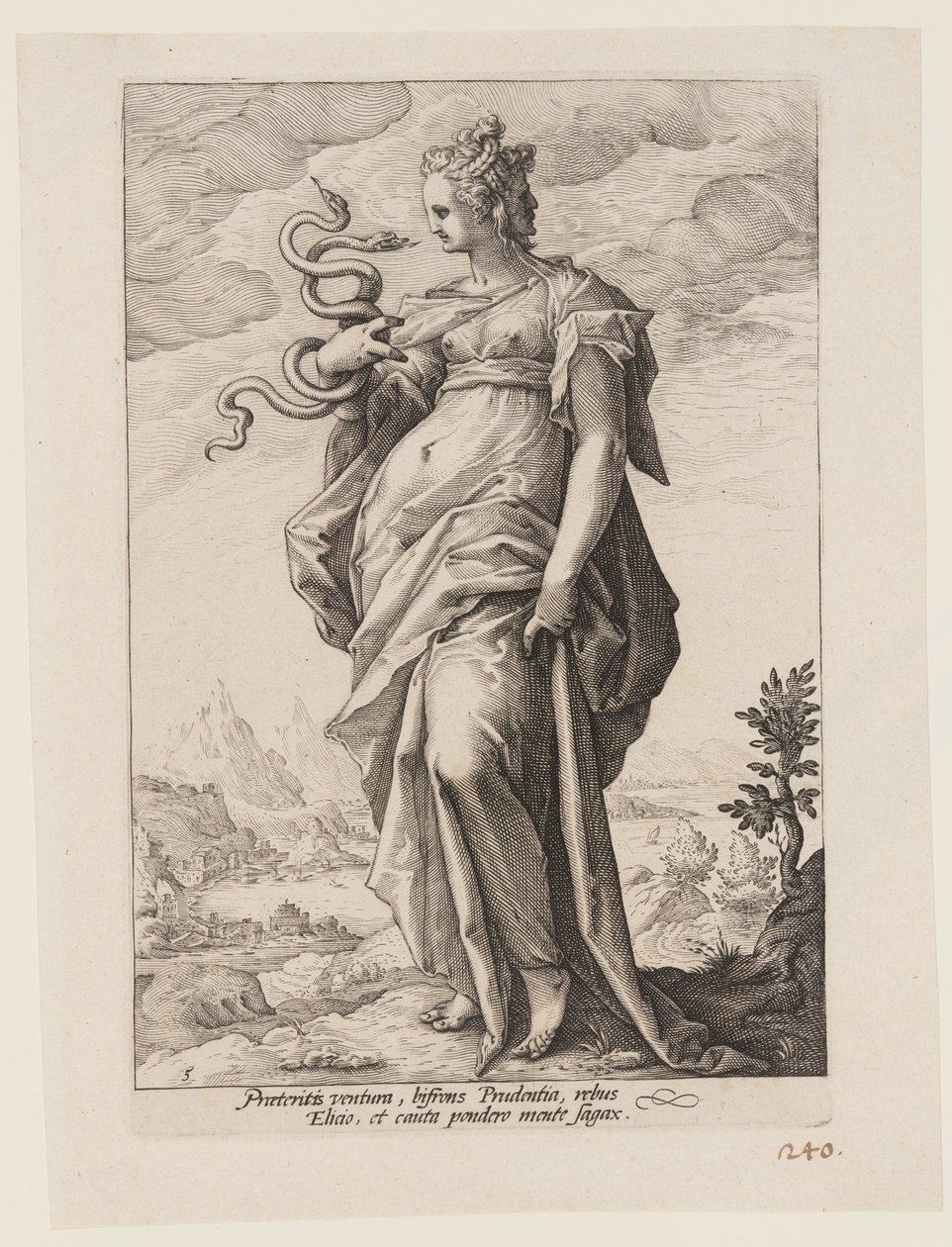 Prudencia, de Las Virtudes de Jacob Matham