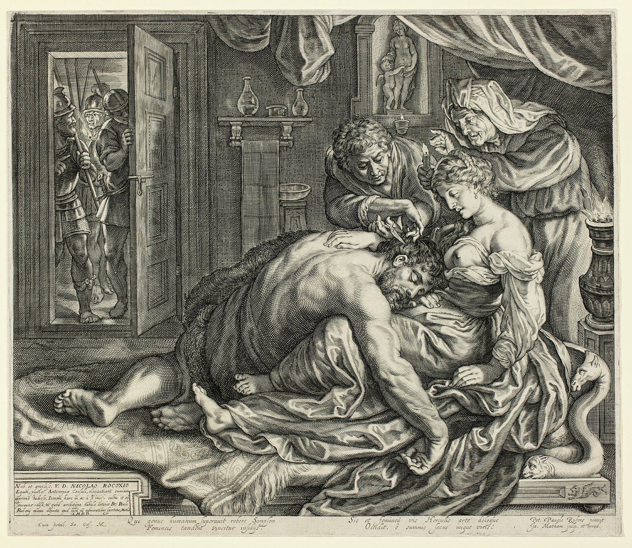 Sansón y Dalila de Jacob Matham