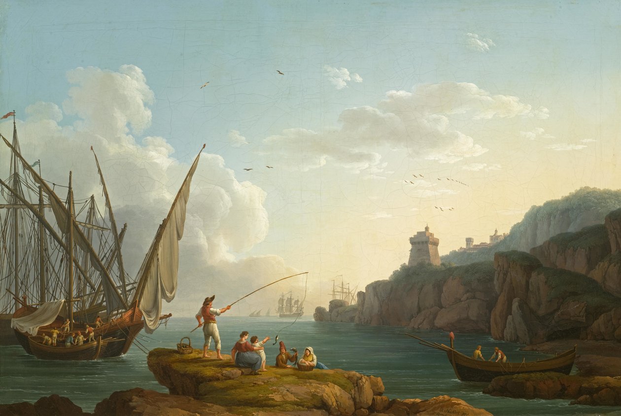 Paisaje costero cerca de Vietri

Título original Coastal landscape near Vietri de Jacob Philipp Hackert
