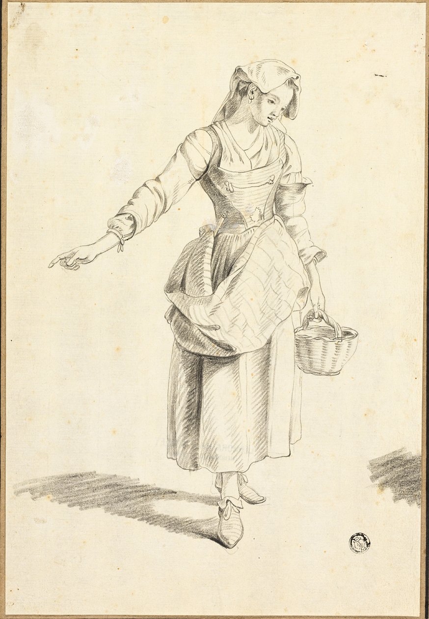 Chica Campesina Italiana de Jacob Philipp Hackert