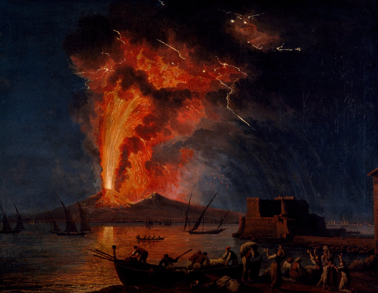 Erupción del Vesubio de Jacob Philippe Hackert